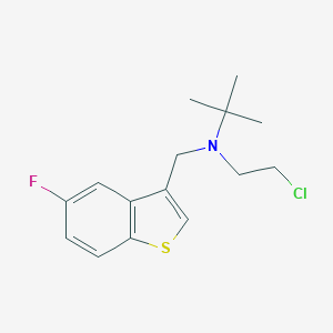 N-(2-chloroethyl)-N-[(5-fluoro-1-benzothien-3-yl)methyl]-2-methyl-2-propanamine