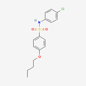 molecular formula C16H18ClNO3S B5150682 4-butoxy-N-(4-chlorophenyl)benzenesulfonamide 