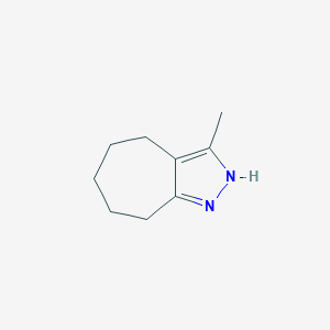 molecular formula C9H14N2 B051507 3-Methyl-1,4,5,6,7,8-hexahydrocyclohepta[c]pyrazole CAS No. 114425-71-7