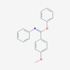 molecular formula C20H17NO2 B515071 phenyl 4-methoxy-N-phenylbenzenecarboximidoate 