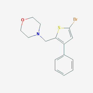 molecular formula C15H16BrNOS B515072 4-[(5-Bromo-3-phenyl-2-thienyl)methyl]morpholine CAS No. 62403-54-7