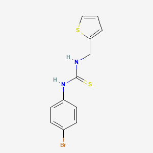 molecular formula C12H11BrN2S2 B5150728 N-(4-bromophenyl)-N'-(2-thienylmethyl)thiourea 
