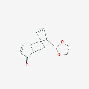 Spiro(1,3-dioxolane-2,10'-tricyclo[5.2.1.0~2,6~]deca[4,8]diene)-3'-one