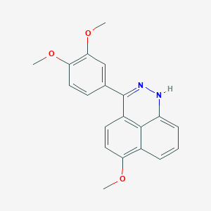 molecular formula C20H18N2O3 B5150730 3-(3,4-dimethoxyphenyl)-6-methoxy-1H-benzo[de]cinnoline 