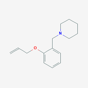 molecular formula C15H21NO B5150732 1-[2-(allyloxy)benzyl]piperidine 