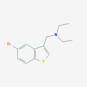 molecular formula C13H16BrNS B515078 N-[(5-bromo-1-benzothien-3-yl)methyl]-N-ethylethanamine 