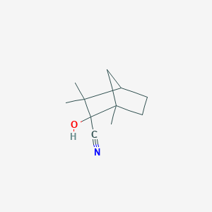 molecular formula C11H17NO B515081 2-Hydroxy-1,3,3-trimethylbicyclo[2.2.1]heptane-2-carbonitrile 