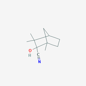 2-Hydroxy-1,3,3-trimethylbicyclo[2.2.1]heptane-2-carbonitrile