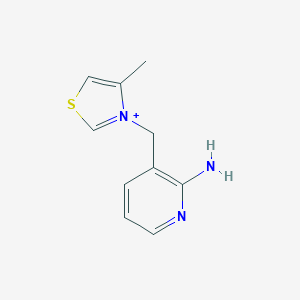 3-[(2-Amino-3-pyridinyl)methyl]-4-methyl-1,3-thiazol-3-ium