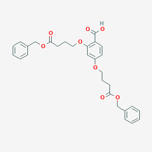 molecular formula C29H30O8 B515085 2,4-Bis[4-(benzyloxy)-4-oxobutoxy]benzoic acid 