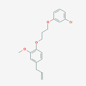 molecular formula C19H21BrO3 B5150857 4-allyl-1-[3-(3-bromophenoxy)propoxy]-2-methoxybenzene 