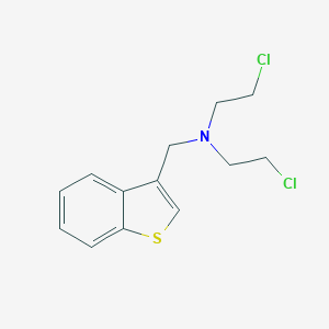 molecular formula C13H15Cl2NS B515089 N-(1-benzothien-3-ylmethyl)-2-chloro-N-(2-chloroethyl)ethanamine 