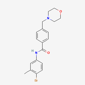 molecular formula C19H21BrN2O2 B5150892 N-(4-bromo-3-methylphenyl)-4-(4-morpholinylmethyl)benzamide 