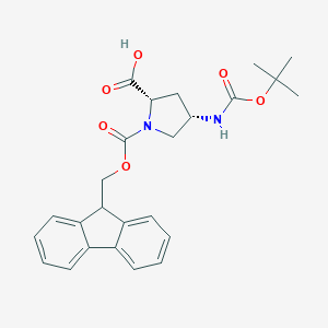 molecular formula C25H28N2O6 B051509 Boc-(2S,4S)-4-氨基-1-Fmoc-吡咯烷-2-羧酸 CAS No. 221352-74-5