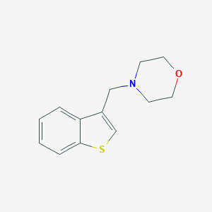 molecular formula C13H15NOS B515093 4-(1-Benzothiophen-3-ylmethyl)morpholine CAS No. 503426-87-7