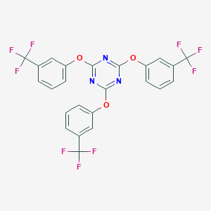 molecular formula C24H12F9N3O3 B515095 2,4,6-Tris[3-(trifluoromethyl)phenoxy]-1,3,5-triazine 