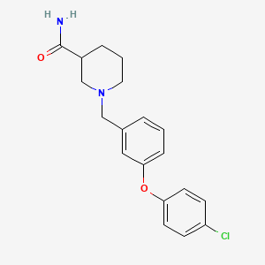 molecular formula C19H21ClN2O2 B5150965 1-[3-(4-chlorophenoxy)benzyl]-3-piperidinecarboxamide 