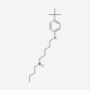 molecular formula C19H33NO B5150999 N-butyl-5-(4-tert-butylphenoxy)-1-pentanamine 