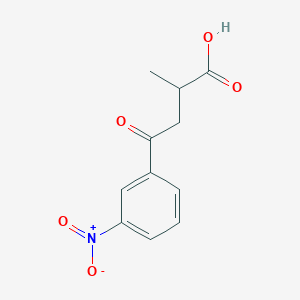 Propionic acid, 2-methyl-3-(m-nitrobenzoyl)-