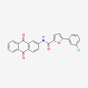 molecular formula C25H14ClNO4 B5151043 5-(3-chlorophenyl)-N-(9,10-dioxo-9,10-dihydro-2-anthracenyl)-2-furamide 