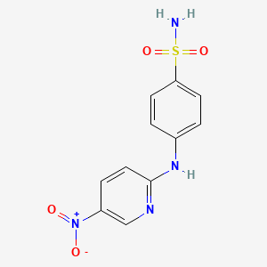 molecular formula C11H10N4O4S B5151064 4-[(5-nitro-2-pyridinyl)amino]benzenesulfonamide 