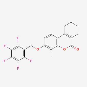 molecular formula C21H15F5O3 B5151081 4-methyl-3-[(pentafluorobenzyl)oxy]-7,8,9,10-tetrahydro-6H-benzo[c]chromen-6-one 