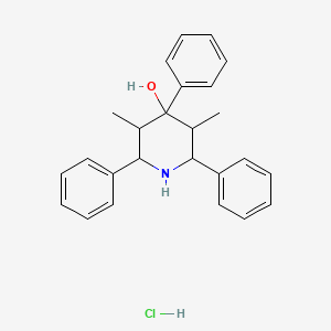molecular formula C25H28ClNO B5151133 3,5-dimethyl-2,4,6-triphenyl-4-piperidinol hydrochloride 