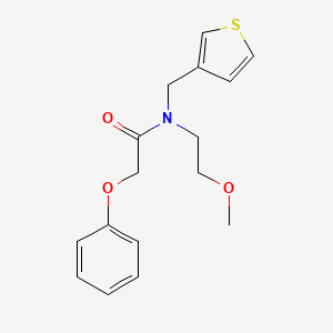 molecular formula C16H19NO3S B5151148 N-(2-methoxyethyl)-2-phenoxy-N-(3-thienylmethyl)acetamide 