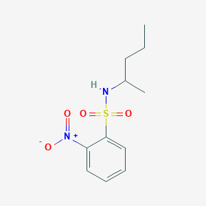 molecular formula C11H16N2O4S B5151160 N-(1-methylbutyl)-2-nitrobenzenesulfonamide 
