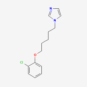 molecular formula C14H17ClN2O B5151163 1-[5-(2-chlorophenoxy)pentyl]-1H-imidazole 