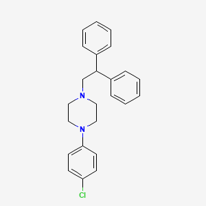 molecular formula C24H25ClN2 B5151191 1-(4-chlorophenyl)-4-(2,2-diphenylethyl)piperazine 