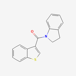 molecular formula C17H13NOS B5151220 1-(1-benzothien-3-ylcarbonyl)indoline 
