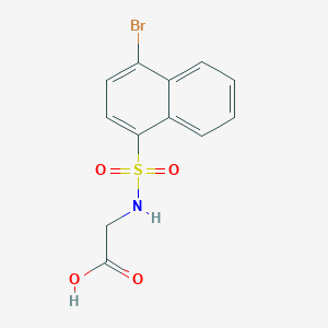 molecular formula C12H10BrNO4S B5151264 N-[(4-bromo-1-naphthyl)sulfonyl]glycine 