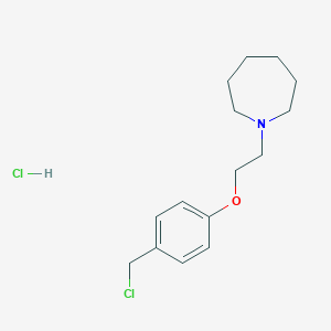 B051513 1-(2-(4-(Chloromethyl)phenoxy)ethyl)azepane hydrochloride CAS No. 223251-25-0