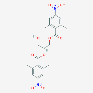2-Hydroxy-1-[({4-nitro-2,6-dimethylbenzoyl}oxy)methyl]ethyl 4-nitro-2,6-dimethylbenzoate