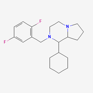 molecular formula C20H28F2N2 B5151422 1-cyclohexyl-2-(2,5-difluorobenzyl)octahydropyrrolo[1,2-a]pyrazine 