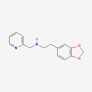 molecular formula C15H16N2O2 B5151462 2-(1,3-benzodioxol-5-yl)-N-(2-pyridinylmethyl)ethanamine 