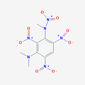 2-{3-(Dimethylamino)-2,4,6-trisnitrophenyl}-1-hydroxy-2-methylhydrazine 1-oxide