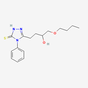molecular formula C16H23N3O2S B5151510 1-butoxy-4-(5-mercapto-4-phenyl-4H-1,2,4-triazol-3-yl)-2-butanol 