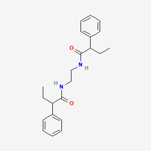 molecular formula C22H28N2O2 B5151517 N,N'-1,2-ethanediylbis(2-phenylbutanamide) 