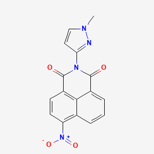 molecular formula C16H10N4O4 B5151545 2-(1-methyl-1H-pyrazol-3-yl)-6-nitro-1H-benzo[de]isoquinoline-1,3(2H)-dione 