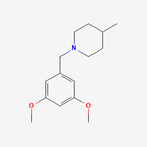 molecular formula C15H23NO2 B5151549 1-(3,5-dimethoxybenzyl)-4-methylpiperidine 