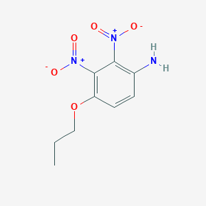 molecular formula C9H11N3O5 B515155 2,3-Dinitro-4-propoxyaniline 
