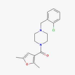 molecular formula C18H21ClN2O2 B5151567 1-(2-chlorobenzyl)-4-(2,5-dimethyl-3-furoyl)piperazine 