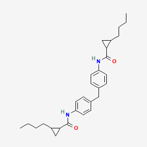 molecular formula C29H38N2O2 B5151576 N,N'-(methylenedi-4,1-phenylene)bis(2-butylcyclopropanecarboxamide) 