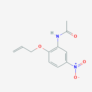 molecular formula C11H12N2O4 B515160 N-{2-(allyloxy)-5-nitrophenyl}acetamide 