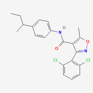 molecular formula C21H20Cl2N2O2 B5151615 N-(4-sec-butylphenyl)-3-(2,6-dichlorophenyl)-5-methyl-4-isoxazolecarboxamide 