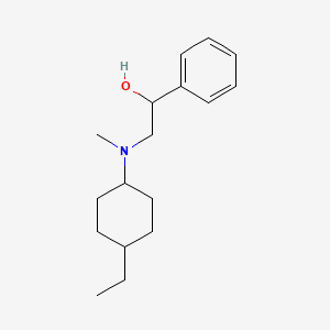 molecular formula C17H27NO B5151632 2-[(4-ethylcyclohexyl)(methyl)amino]-1-phenylethanol 
