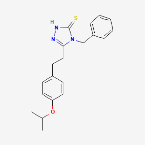 molecular formula C20H23N3OS B5151665 4-benzyl-5-[2-(4-isopropoxyphenyl)ethyl]-4H-1,2,4-triazole-3-thiol 