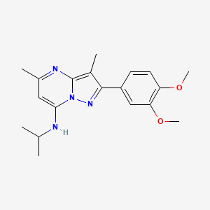 2-(3,4-dimethoxyphenyl)-N-isopropyl-3,5-dimethylpyrazolo[1,5-a]pyrimidin-7-amine